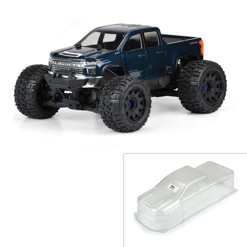 Proline 1/8 2021 Chevy Silverado 2500 HD Clear Body: E-REVO 2.0